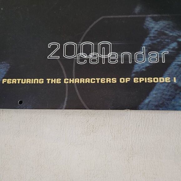 Star Wars Episode I Darth Maul year 2000 calendar - Picture 3 of 6